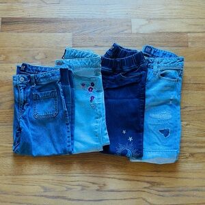 Gap girl denim pants 4 pairs bundle